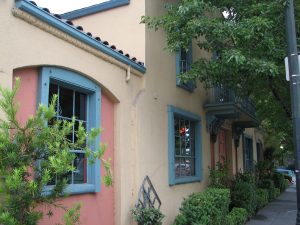Railway station in downtown Santa Rosa, CA